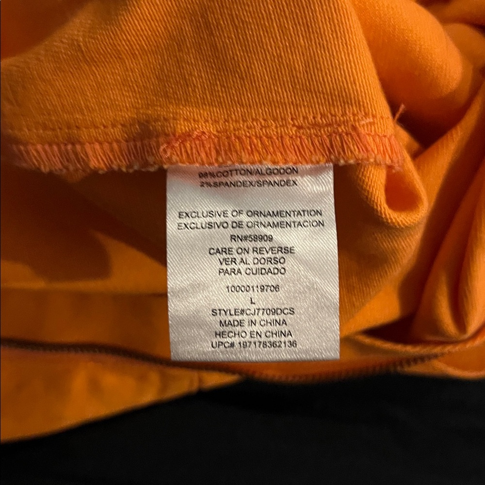 Women's Orange Jumpsuit made by copper key beautiful orange bright size large - Picture 10 of 16